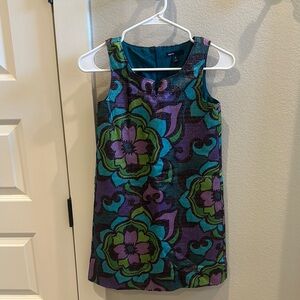 EUC Groovy Gap Kids Girls Floral Paisley Patterned Sleeveless Dress Size 10